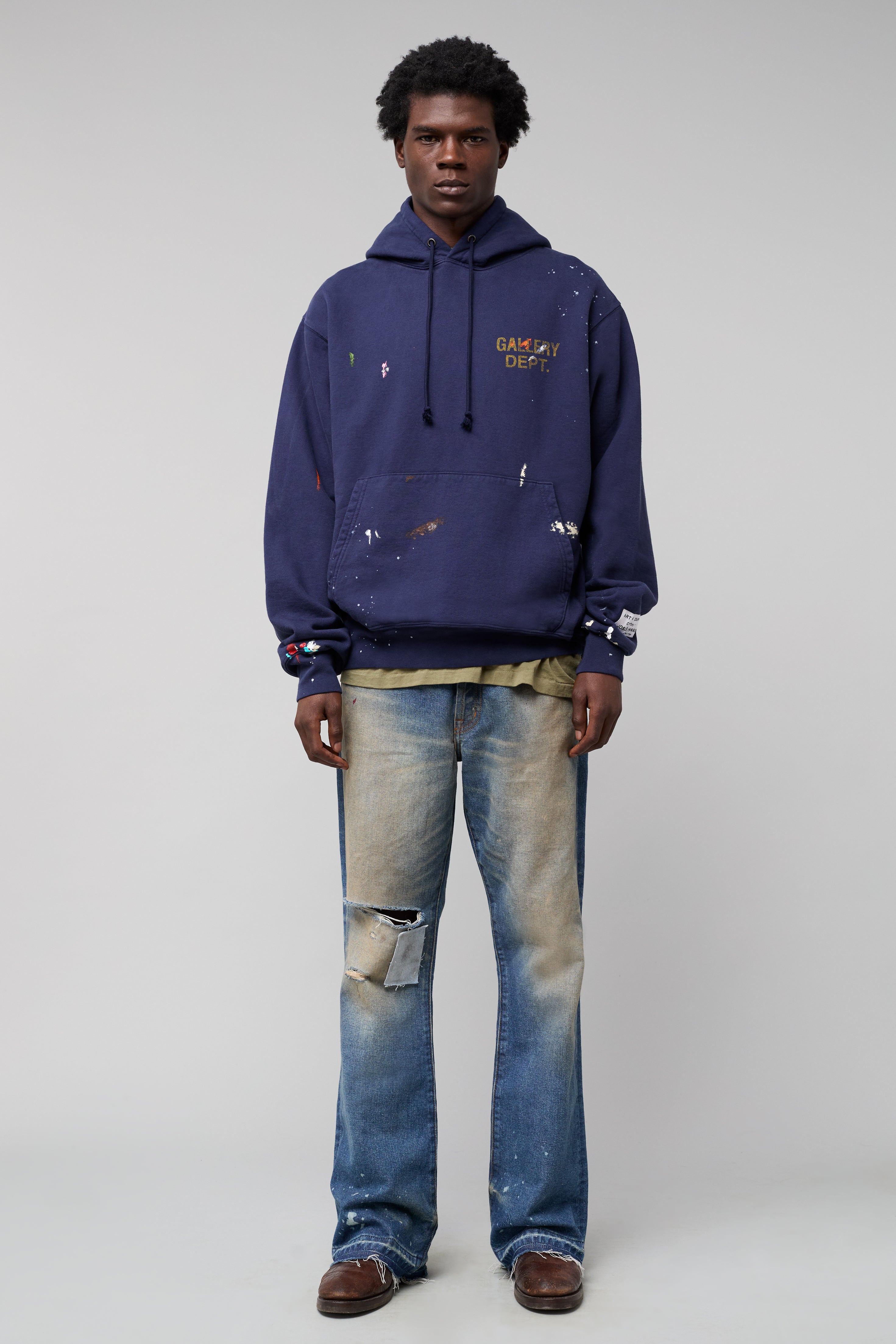 GD PAINT LOGO HOODIE SWEATSHIRTS GALLERY DEPARTMENT LLC