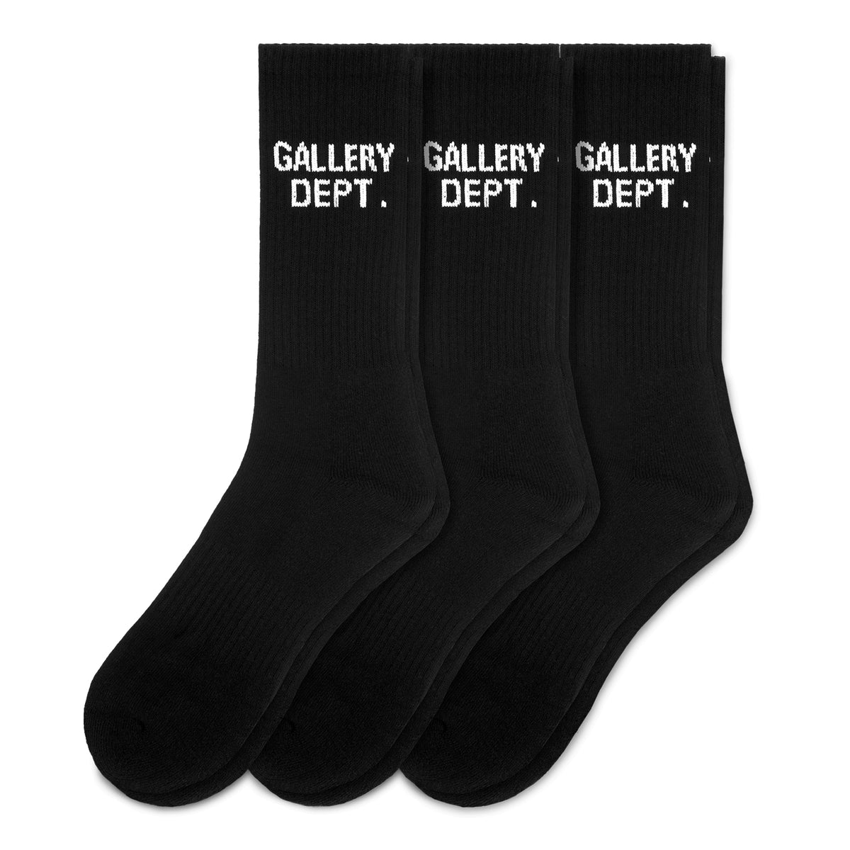 GALLER DEPT. CLEAN SOCKS - SET OF 3 | BLACK – Gallery Dept - online