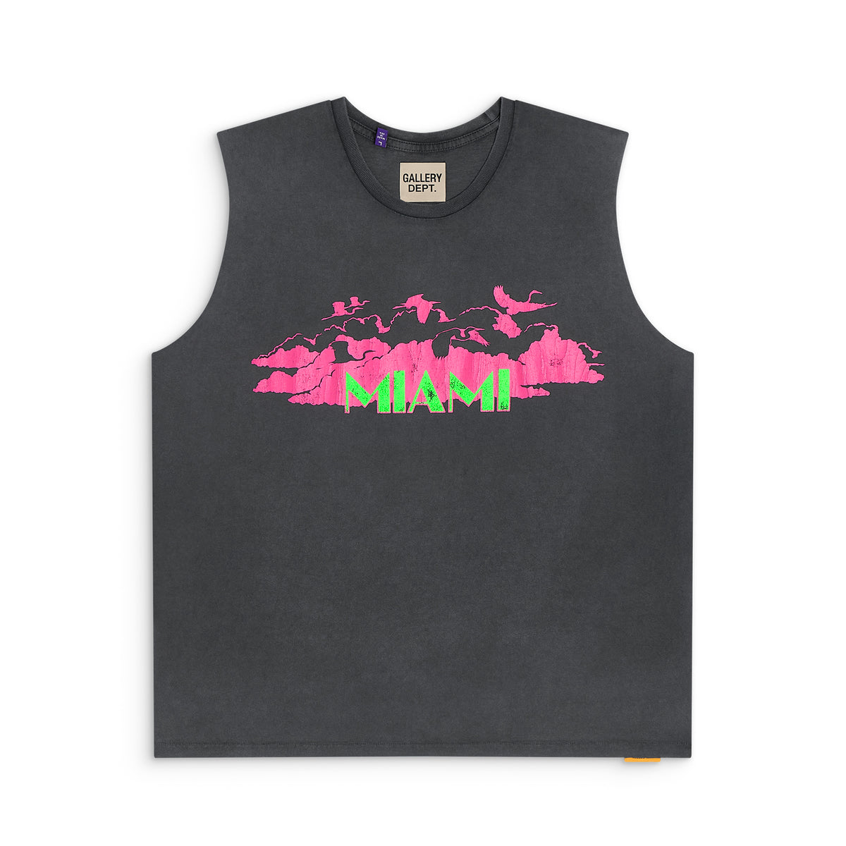 GALLERY DEPT. COLLINS SLEEVELESS TEE | OCEAN WASH BLACK