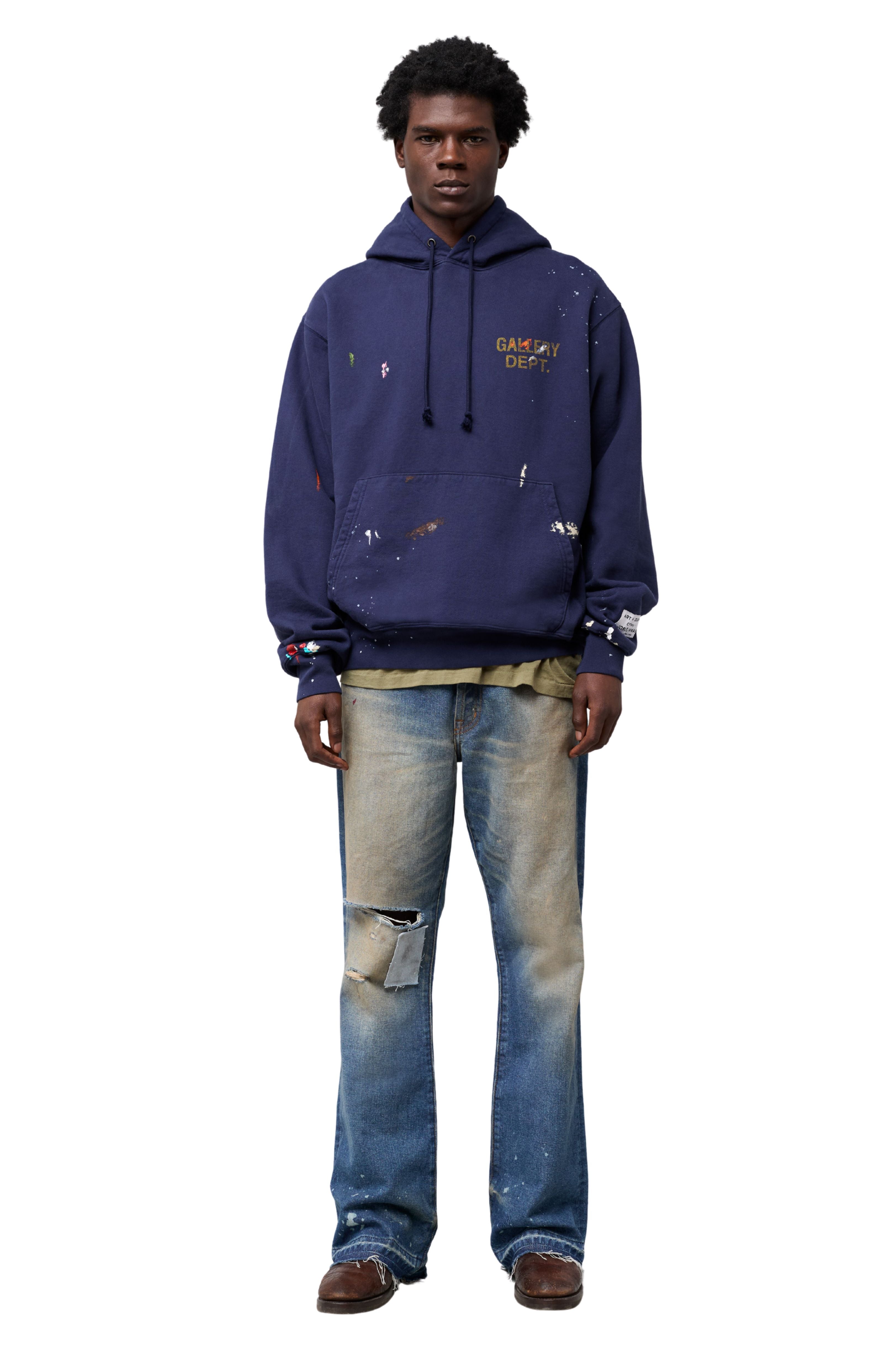 GD PAINT LOGO HOODIE SWEATSHIRTS GALLERY DEPARTMENT LLC