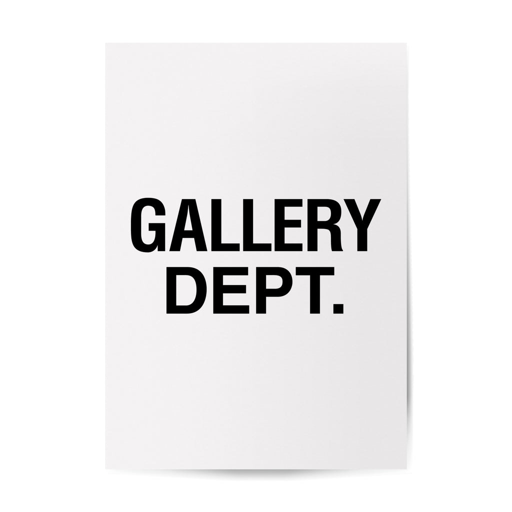 GALLERY DEPT X STOP BEING RACIST POSTER ARTWORK GALLERY DEPARTMENT LLC   