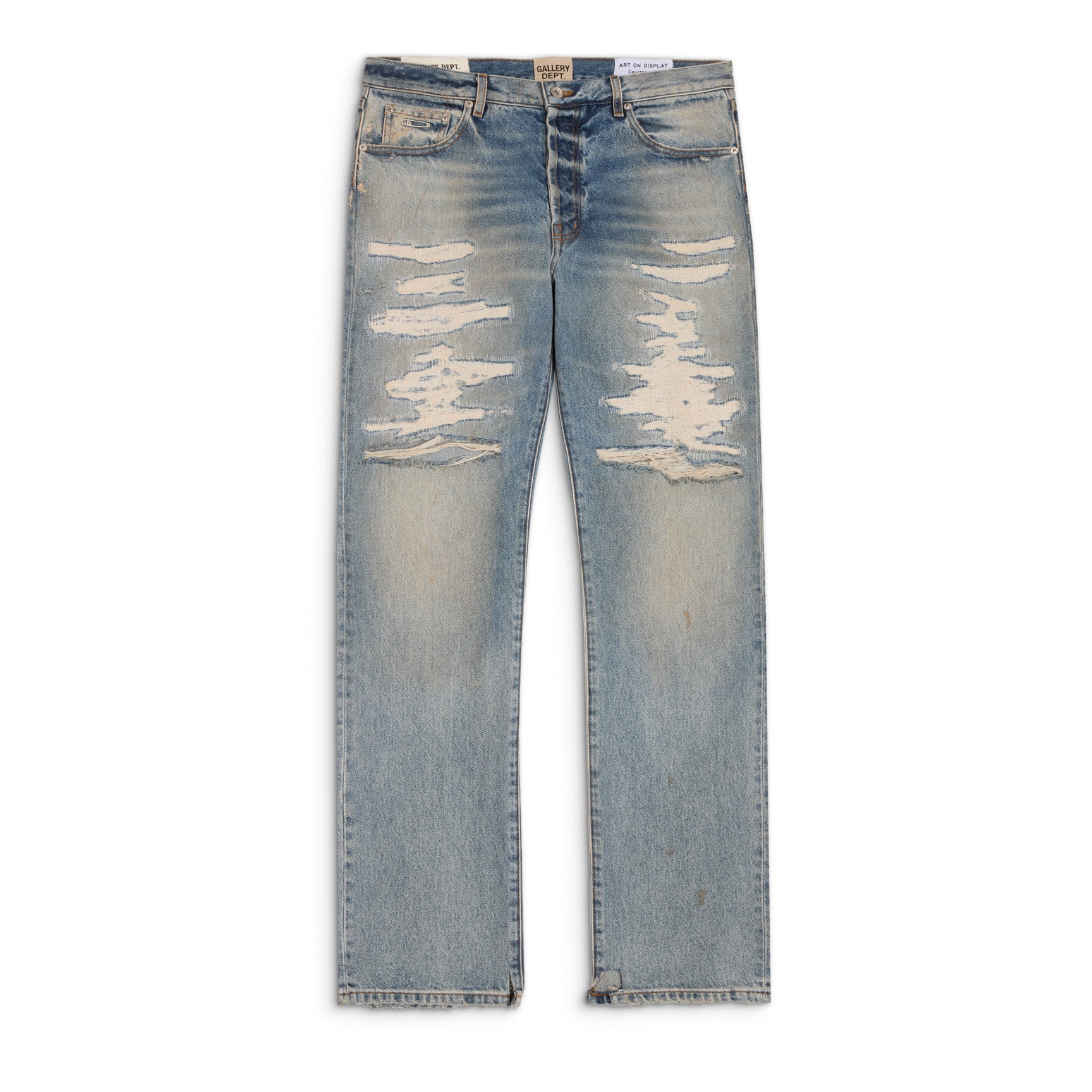 GALLERY DEPT. TEAR DENIM | LIGHT WASH INDIGO