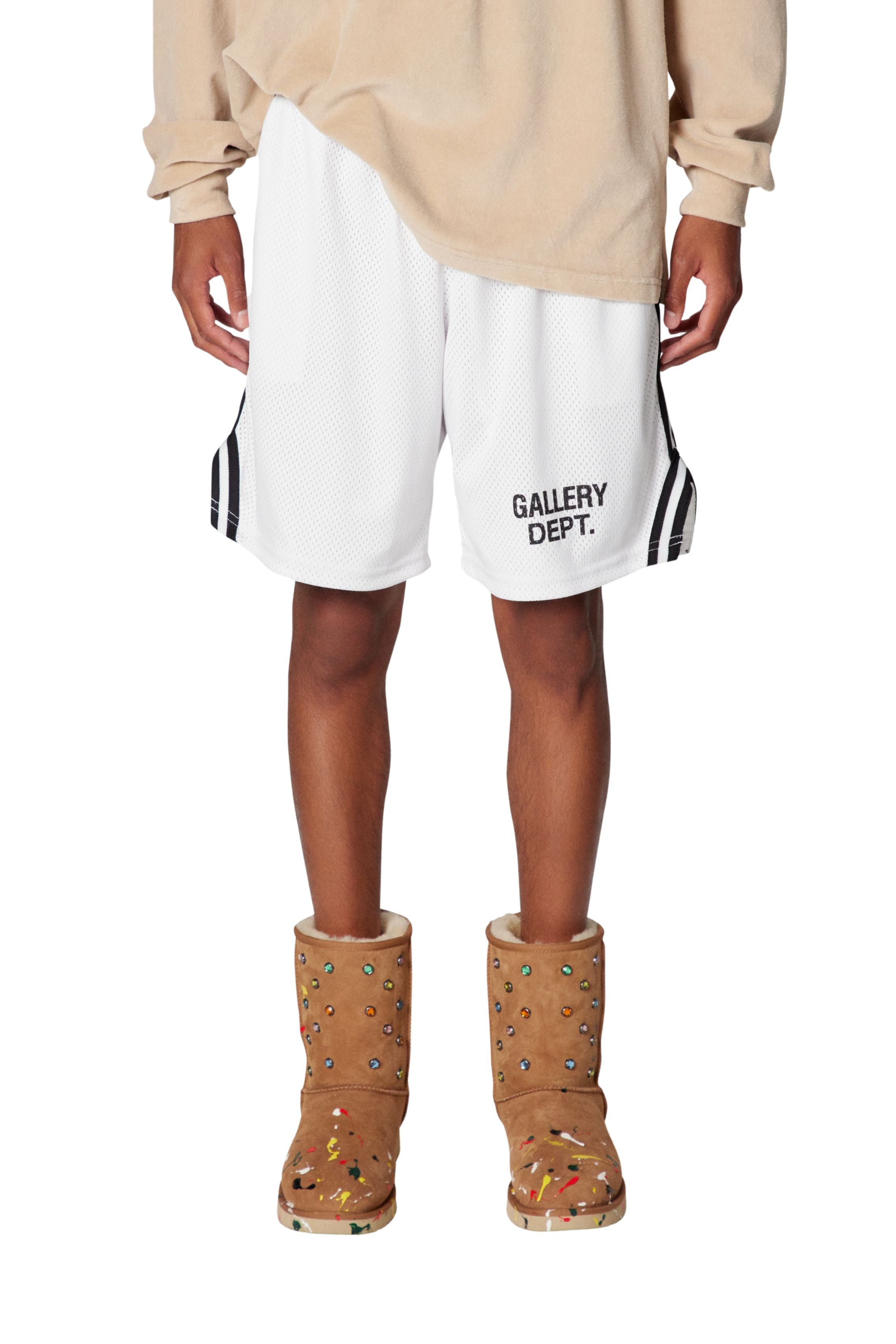 GALLERY DEPT. VENICE COURT SHORTS | WHITE/BLACK