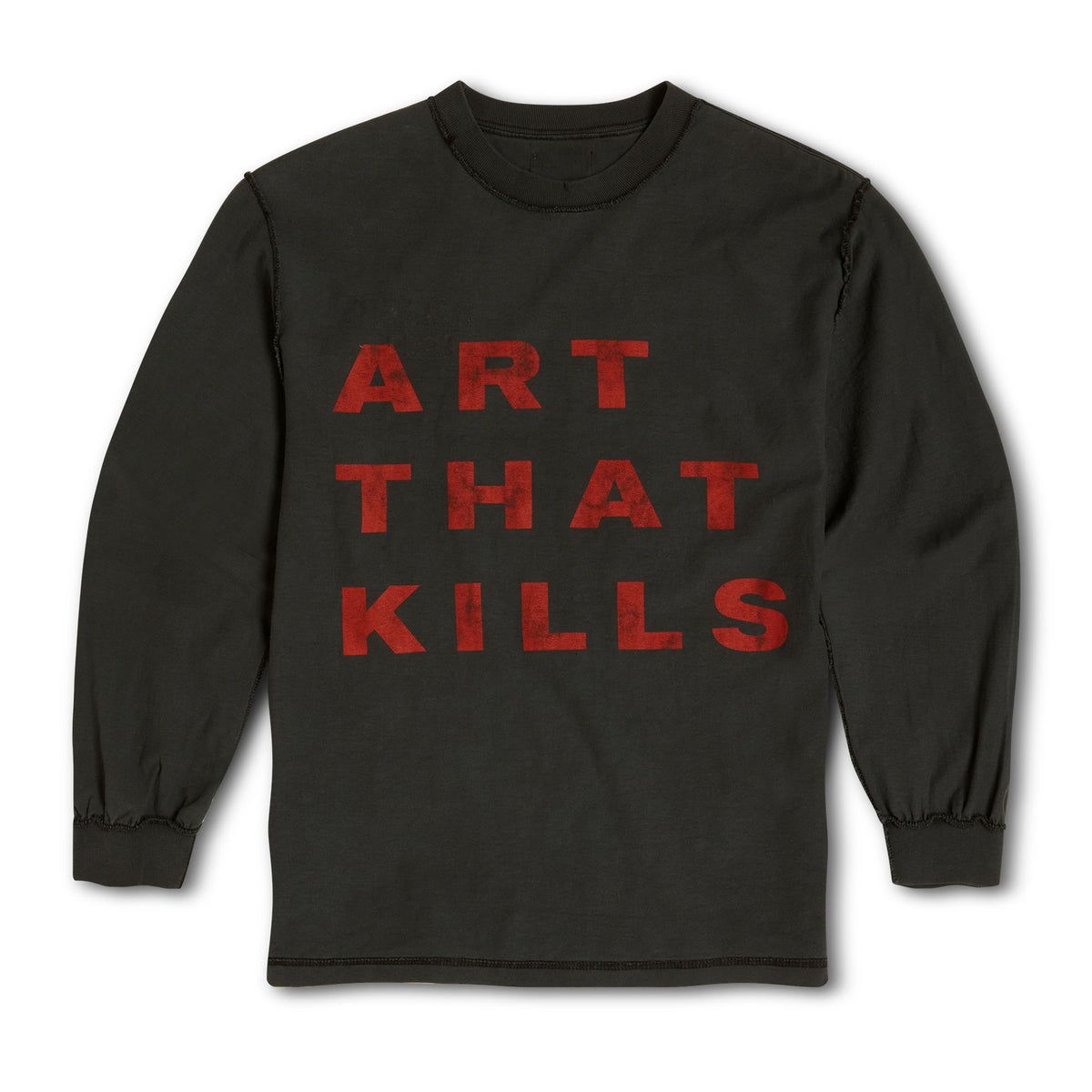 BIG ART THAT KILLS REVERSIBLE BLACK LONG SLEEVE TEE – Gallery Dept