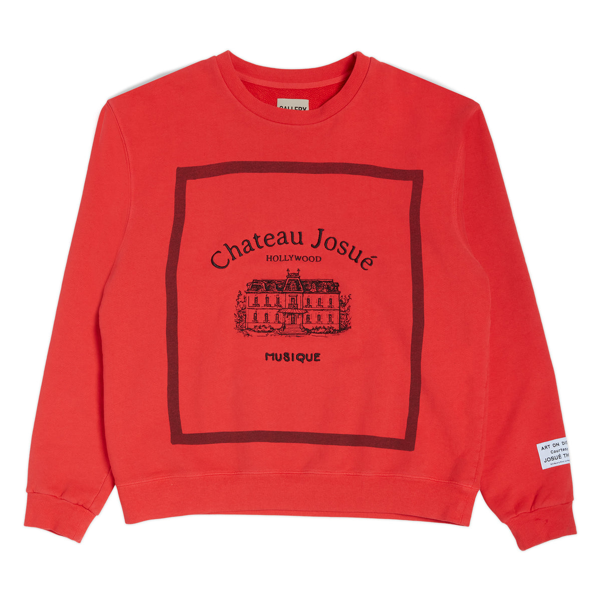 CHATEAU MUSIQUE CREWNECK RED – Gallery Dept - online