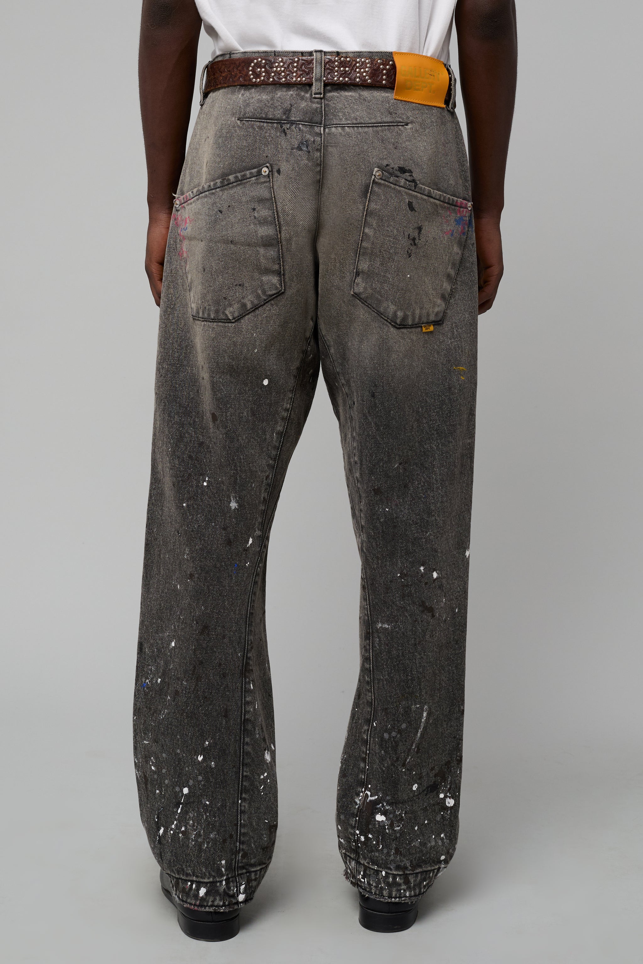 GALLERY DEPT. ZIP DENIM DENIM | BLACK W/ PAINT