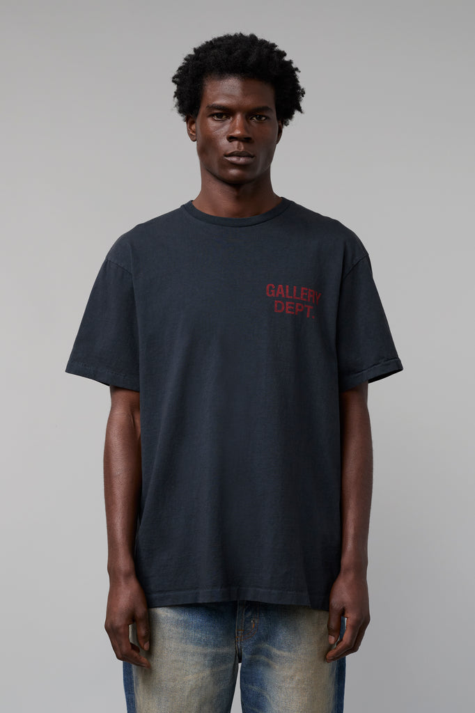 GALLERY DEPT. SOUVENIR TEE | WASHED BLACK AND RED