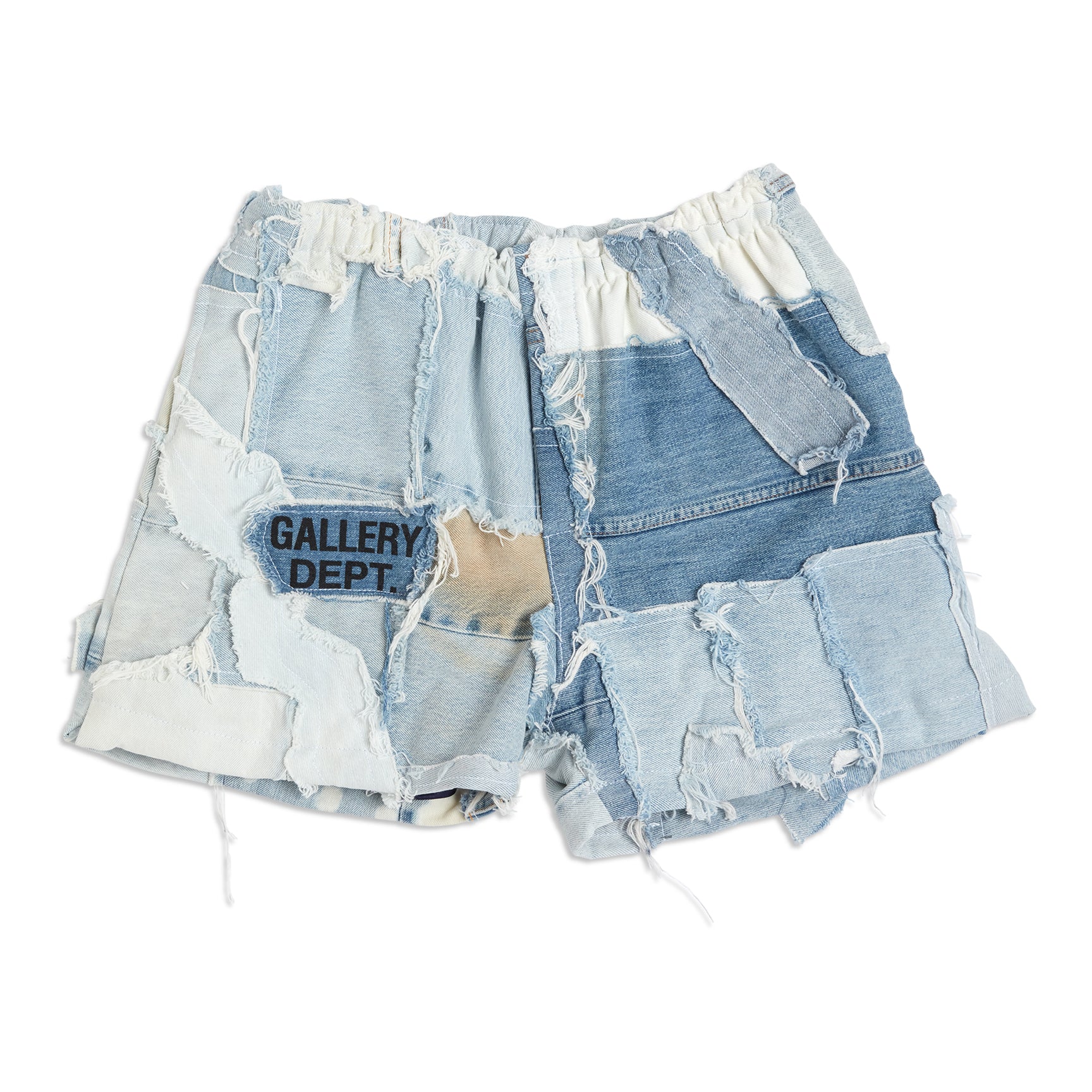 GALLERY DEPT. PATCHWORK DENIM ZUMA SHORTS | BLUE