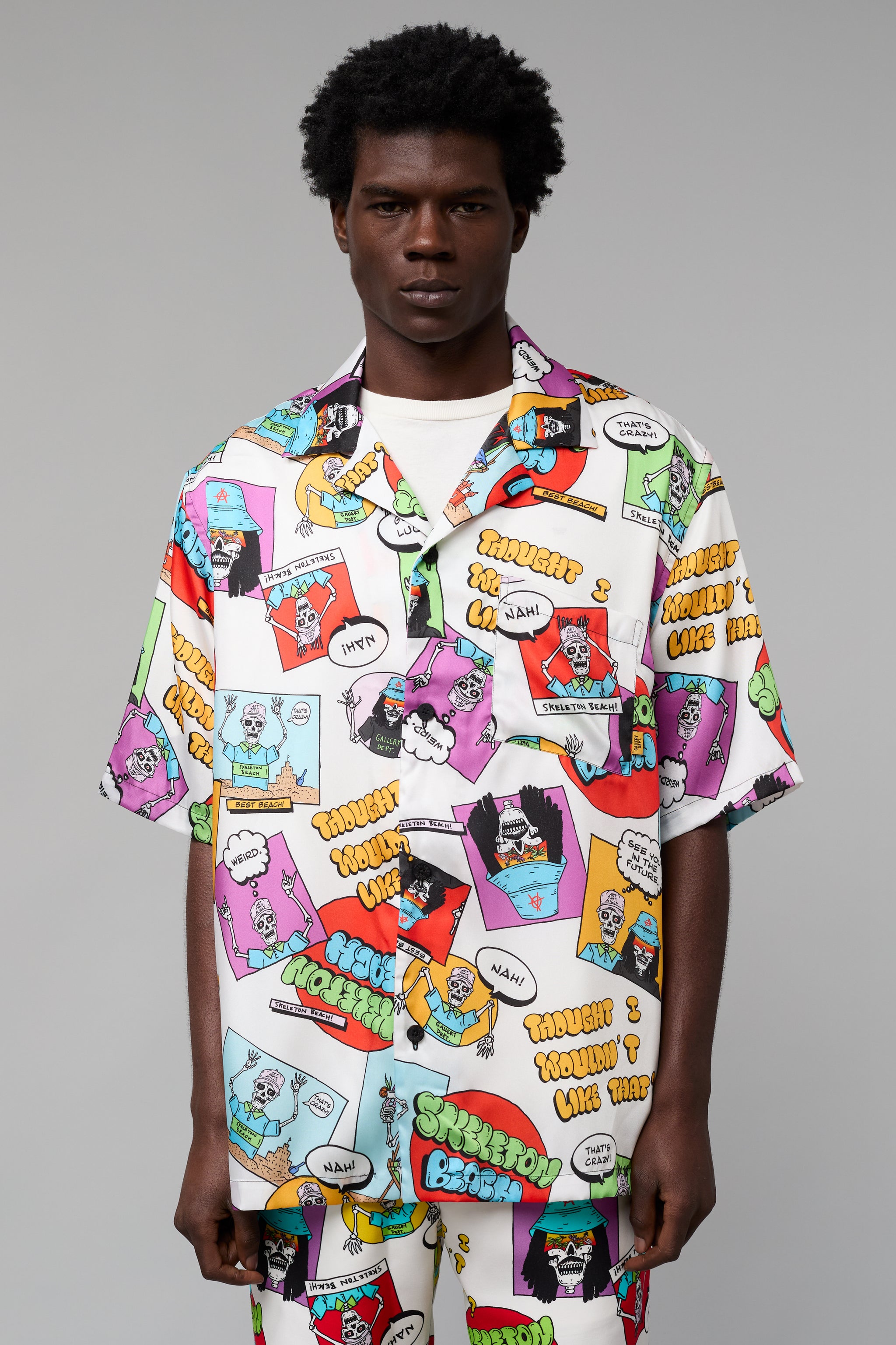 新品同様 GALLERY DEPT SKELETON BEACH TEE L GALLERY DEPT SKELETON BEACH TEE