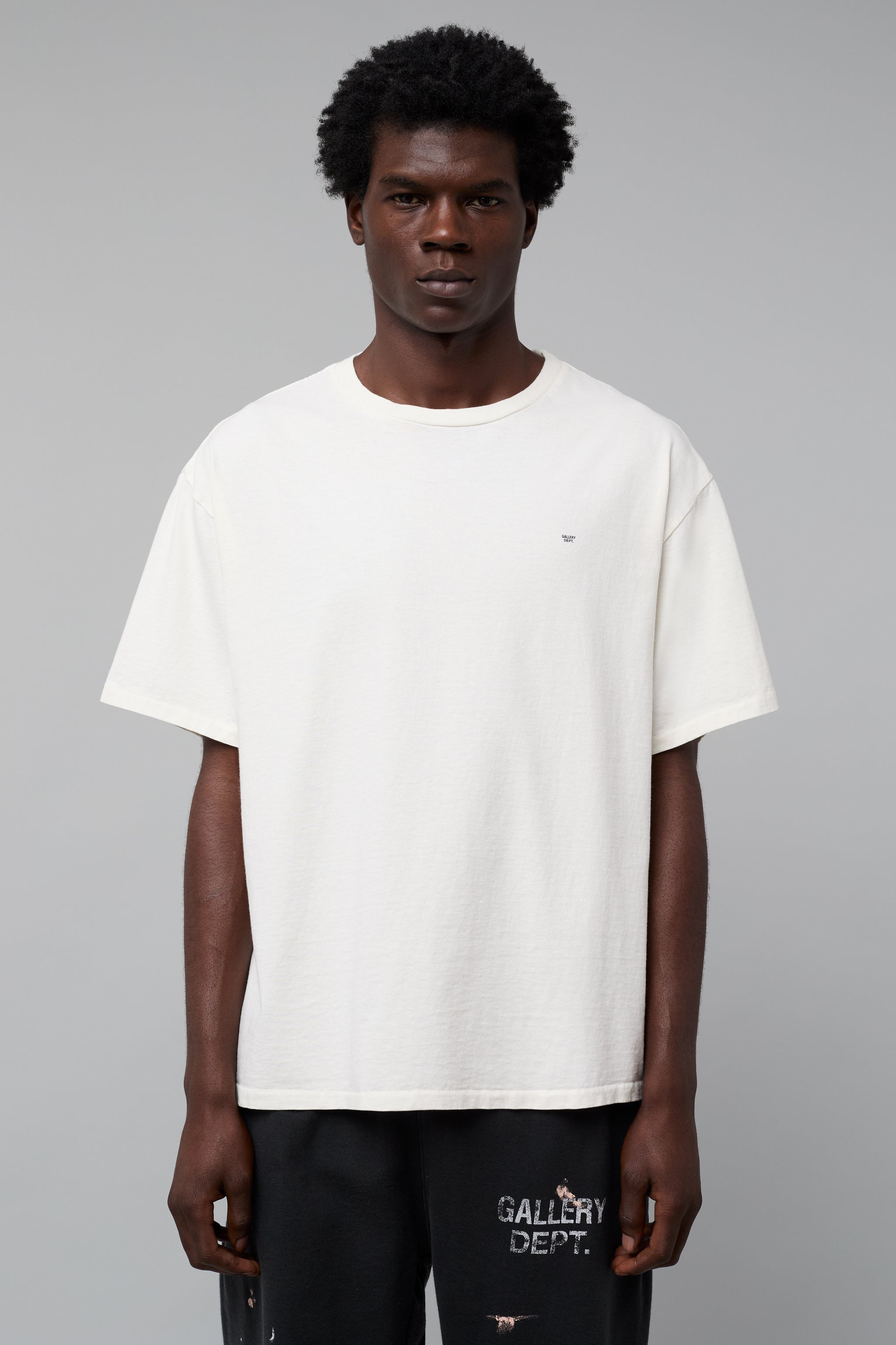 GALLERY DEPT. MICRO LOGO TEE | LIGHT ARCHIVAL WHITE