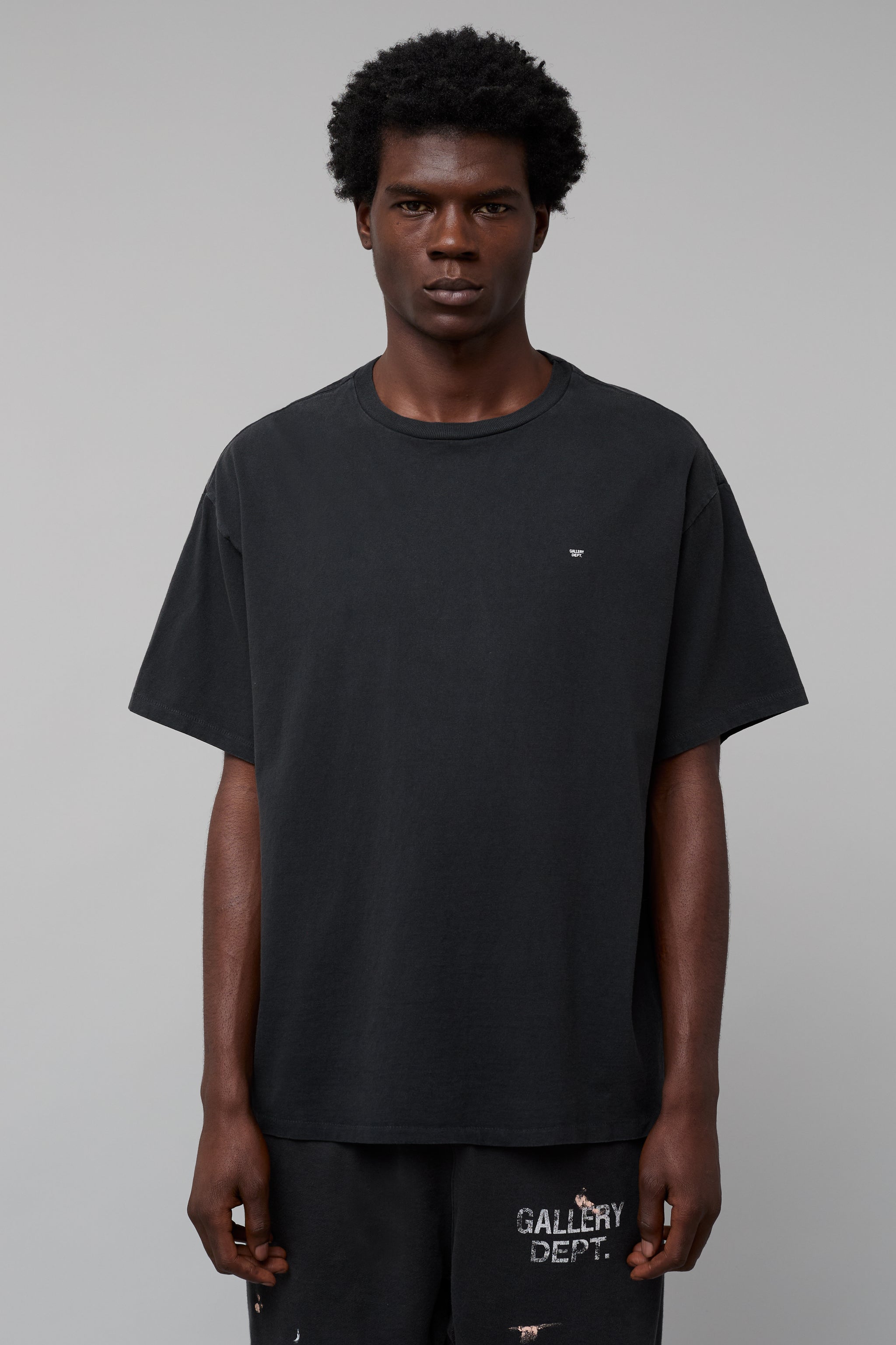 GALLERY DEPT. MICRO LOGO TEE | WASHED BLACK