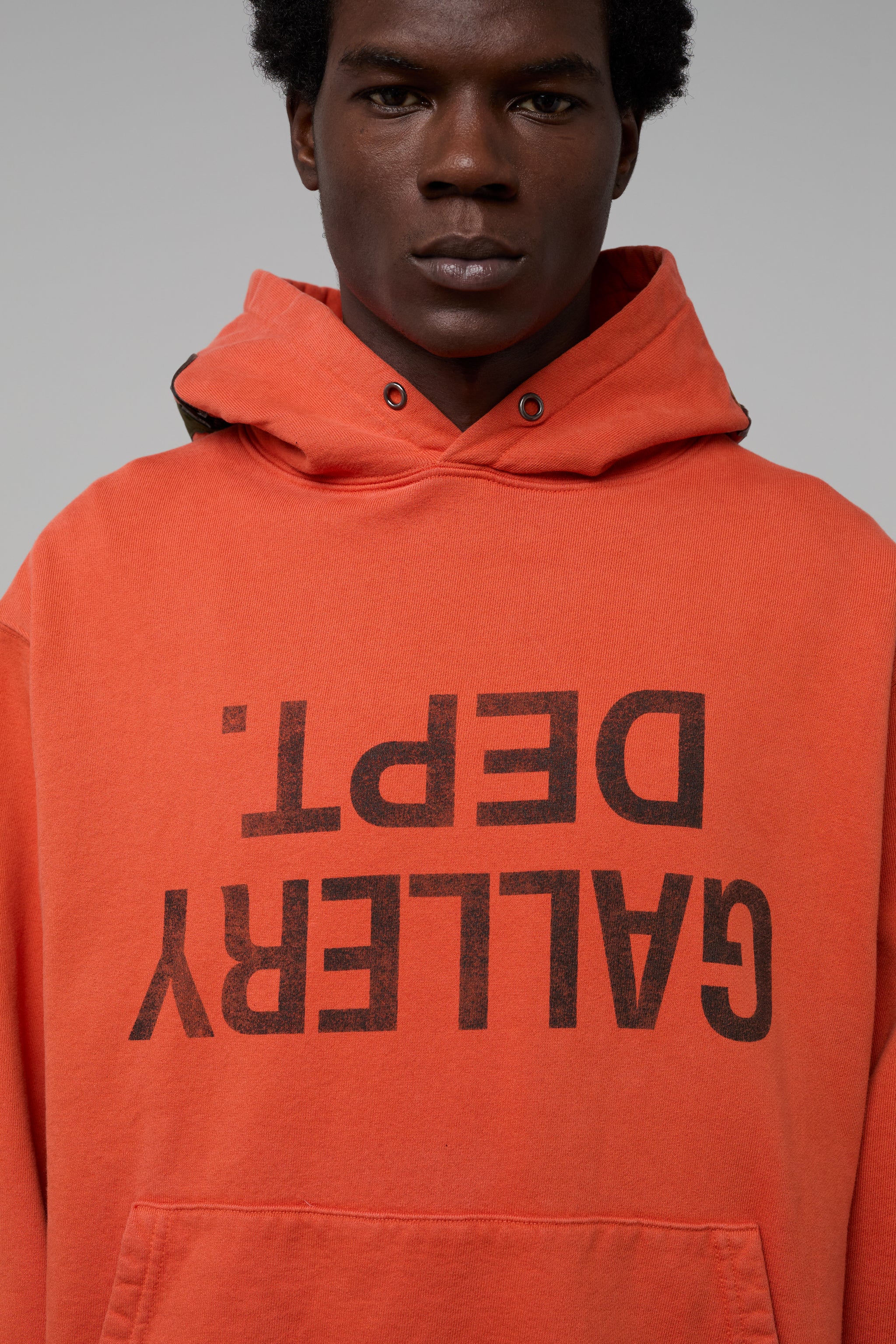 GALLERY DEPT. G-PATCH FUCKED UP HOODIE | BURNT ORANGE
