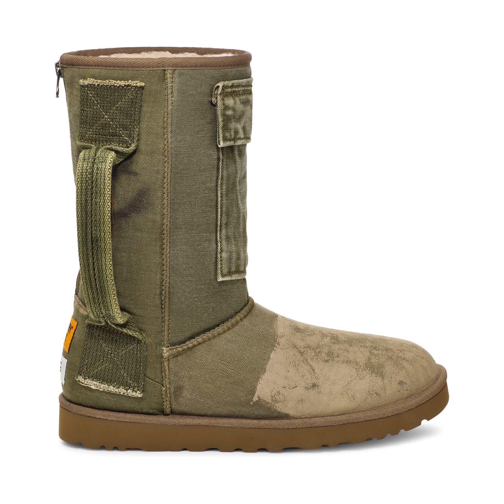 Ugg Boots Ugg Verde Militare GALLERY UGG CANVAS BOOT GREEN