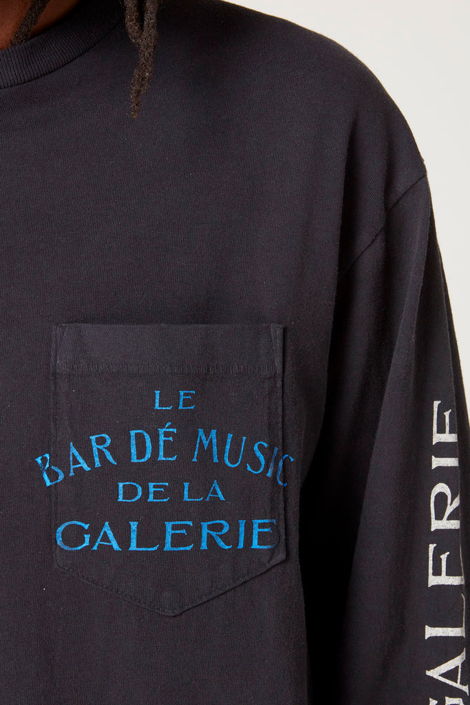 LE BAR DE MUSIC DE LA GALERIE LONGSLEEVE TEE BLACK – Gallery Dept