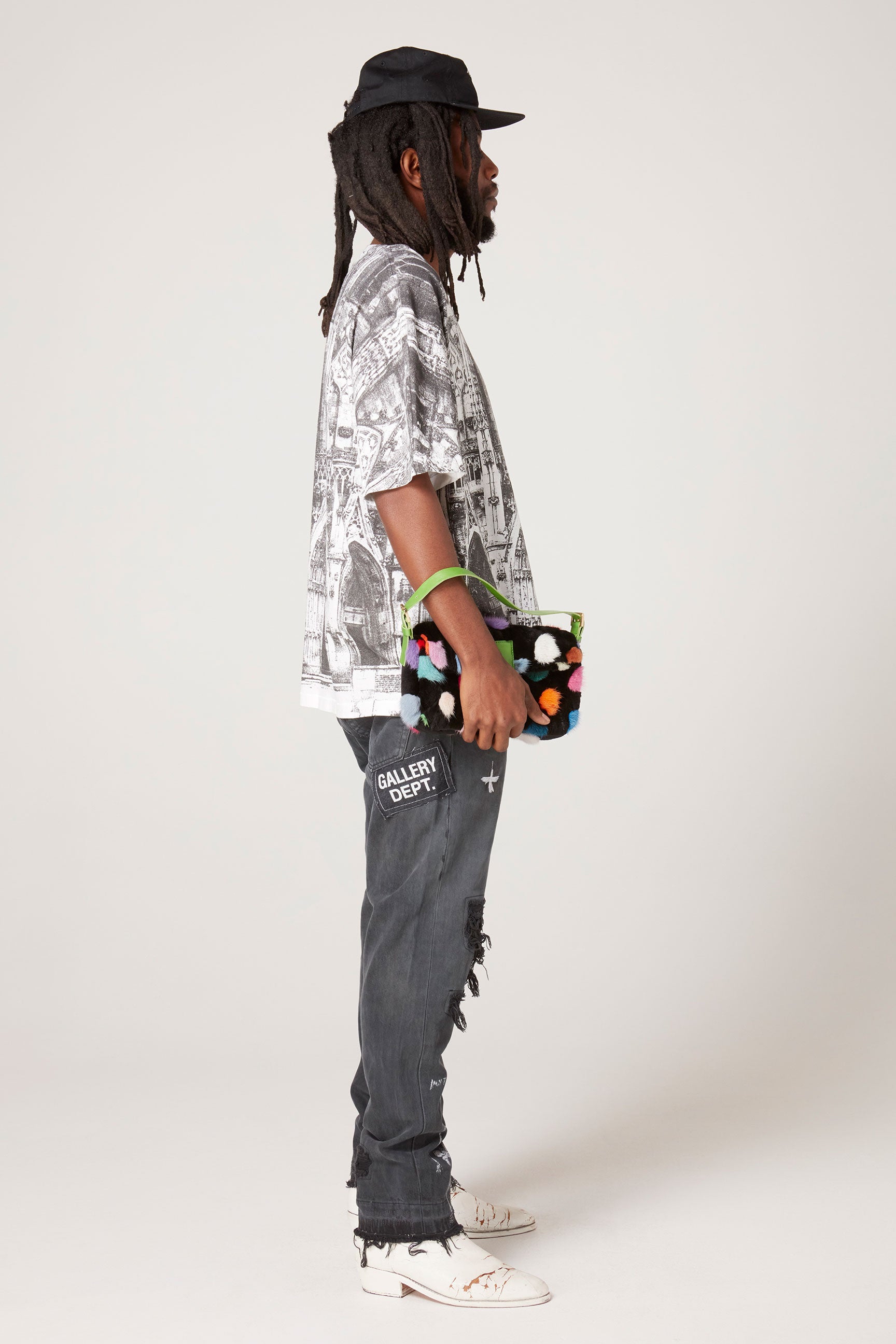 【GALLERY DEPT.】ポストカードTシャツ GALLERY DEPT. POSTCARD TEE | BLACK