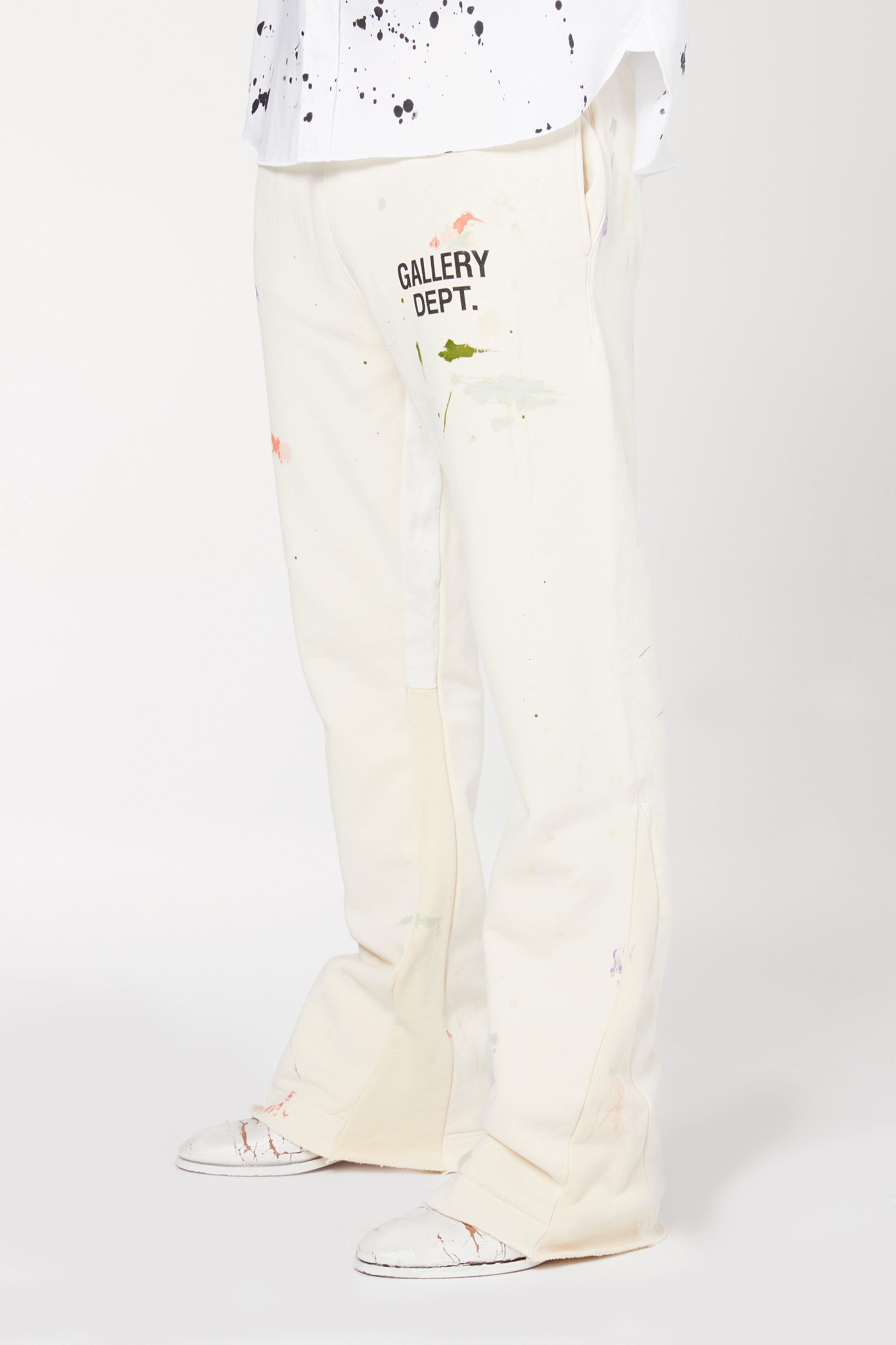 Gallery Dept. Painted Flare Sweat Pants Heather Grey Men's - US