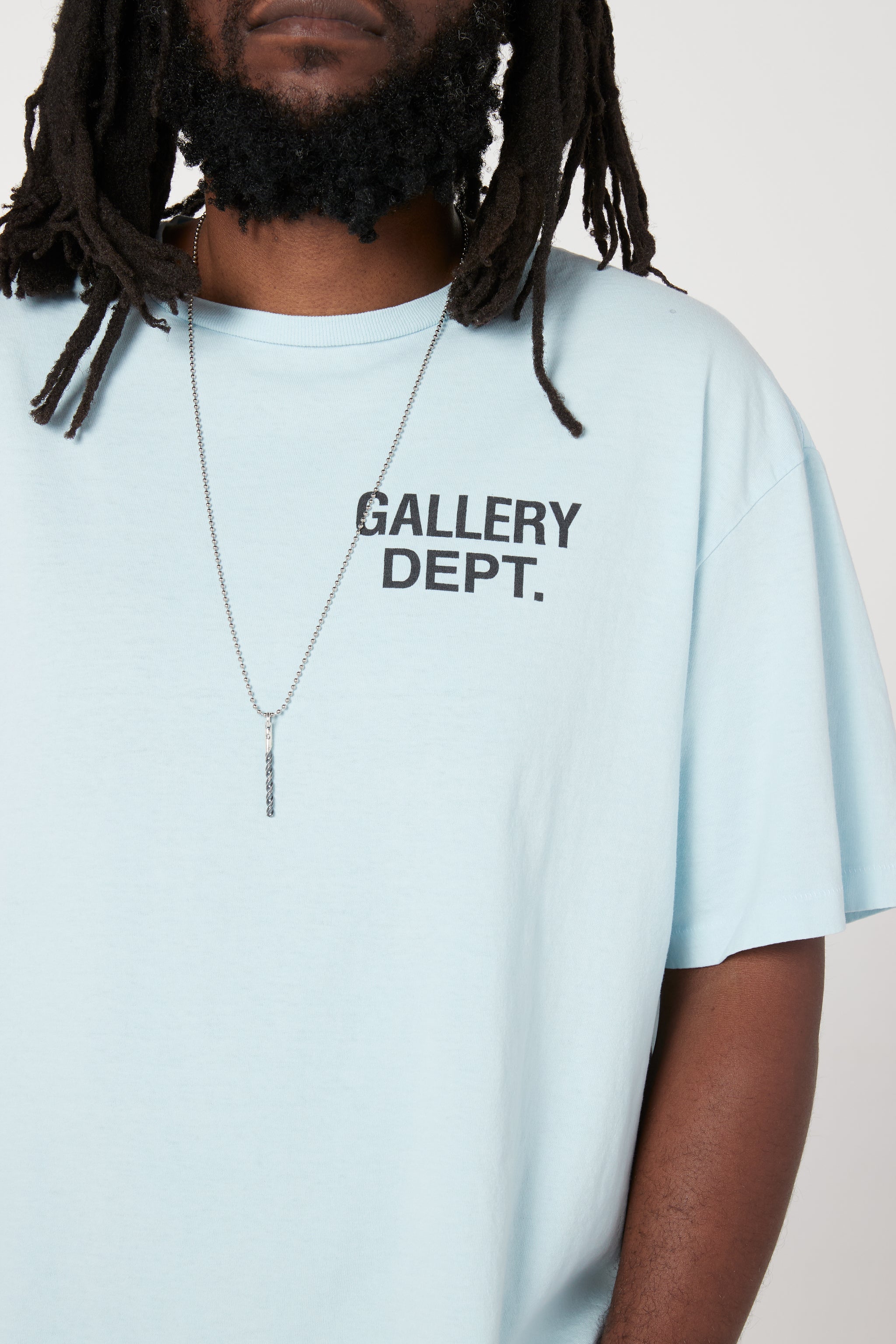 GALLERY DEPT. SOUVENIR T-SHIRT outlet BABY BLUE L size