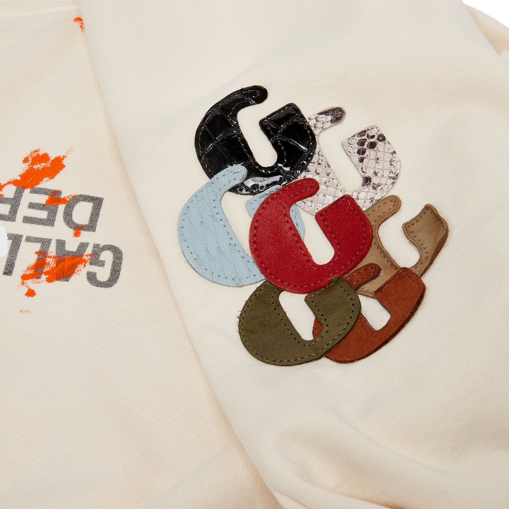 GALLERY DEPT. G PATCH FUCKED UP LOGO HOODIE | CREAM