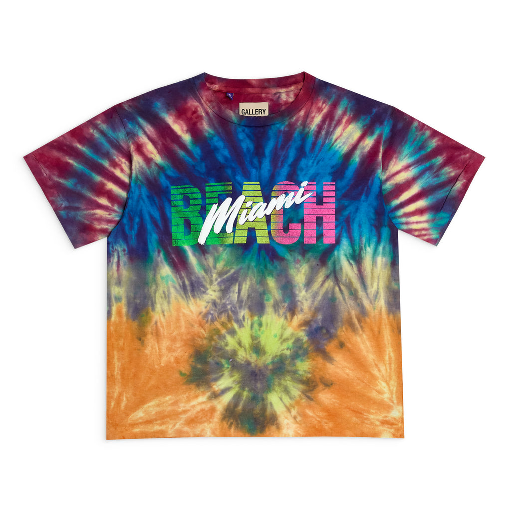 MIAMI BEACH TIE DYE WOMEN'S TEE TOPS GALLERY DEPARTMENT LLC