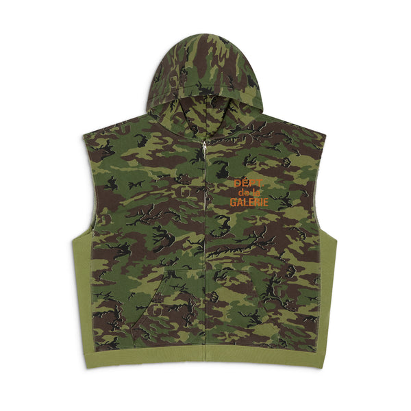 GALLERY DEPT. 90'S FULL ZIP CUT OFF | ERDL CAMO