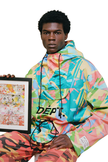 ARTISTA PRINT ANORAK OUTERWEAR GALLERY DEPARTMENT LLC