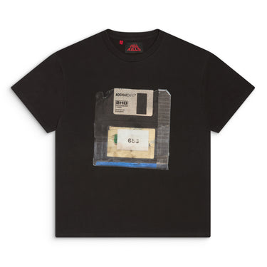 Front view of a black short sleeve tee featuring a large graphic of the "656" album artwork on the chest.