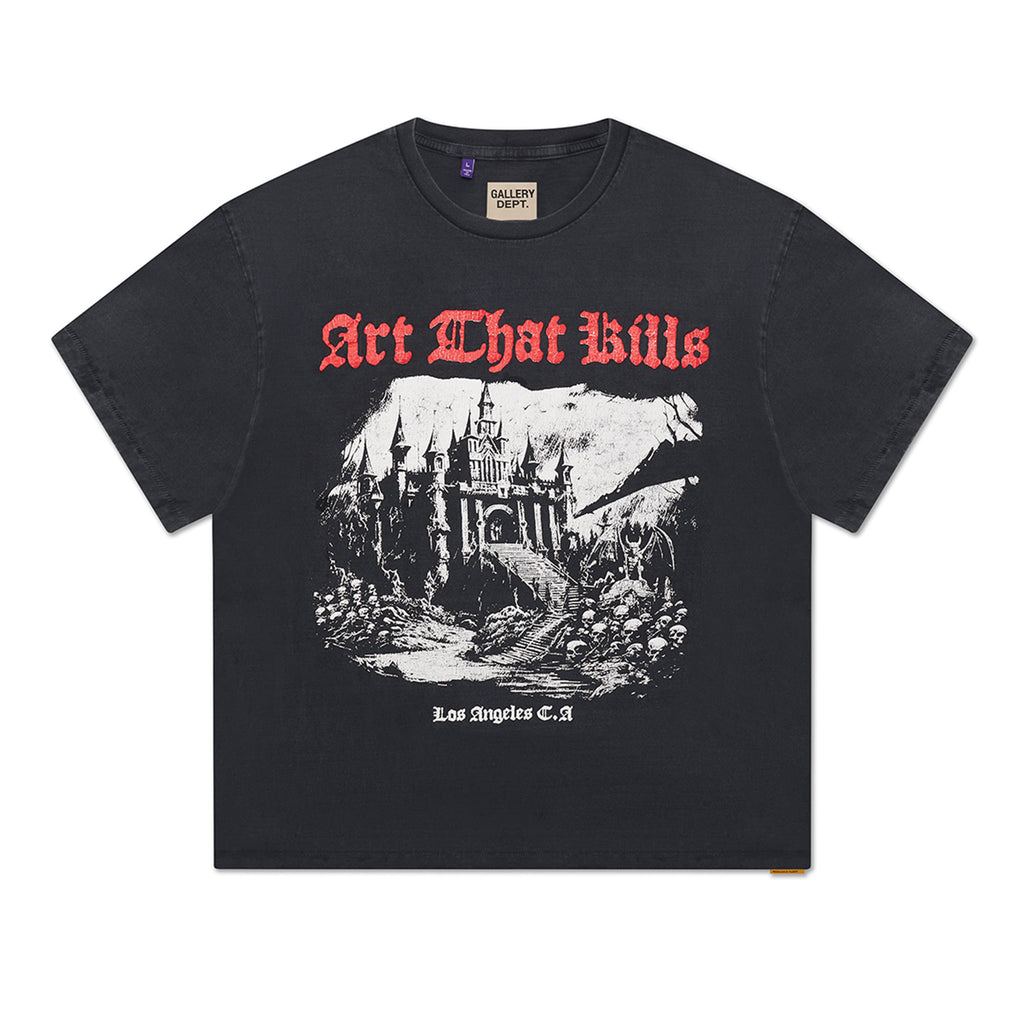 MI - ATK CASTLE TEE - VINTAGE BLACK TOPS GALLERY DEPARTMENT LLC