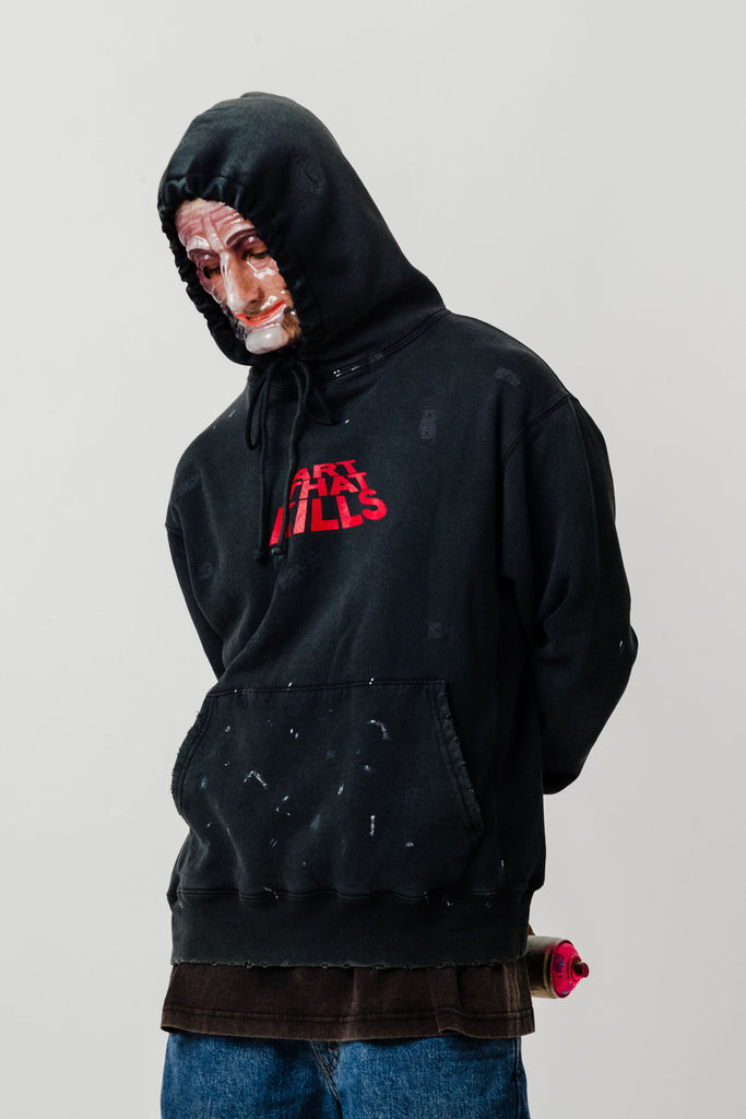 ATK DISTRESSED LOGO HOODIE SWEATSHIRTS GALLERY DEPARTMENT LLC   