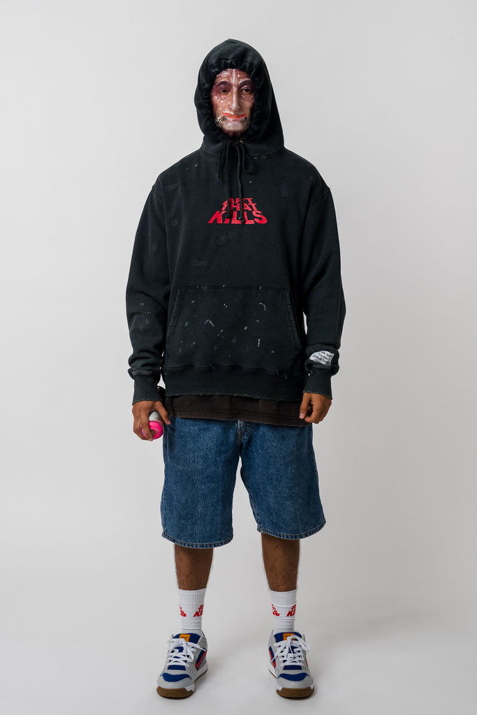 ATK DISTRESSED LOGO HOODIE SWEATSHIRTS GALLERY DEPARTMENT LLC   