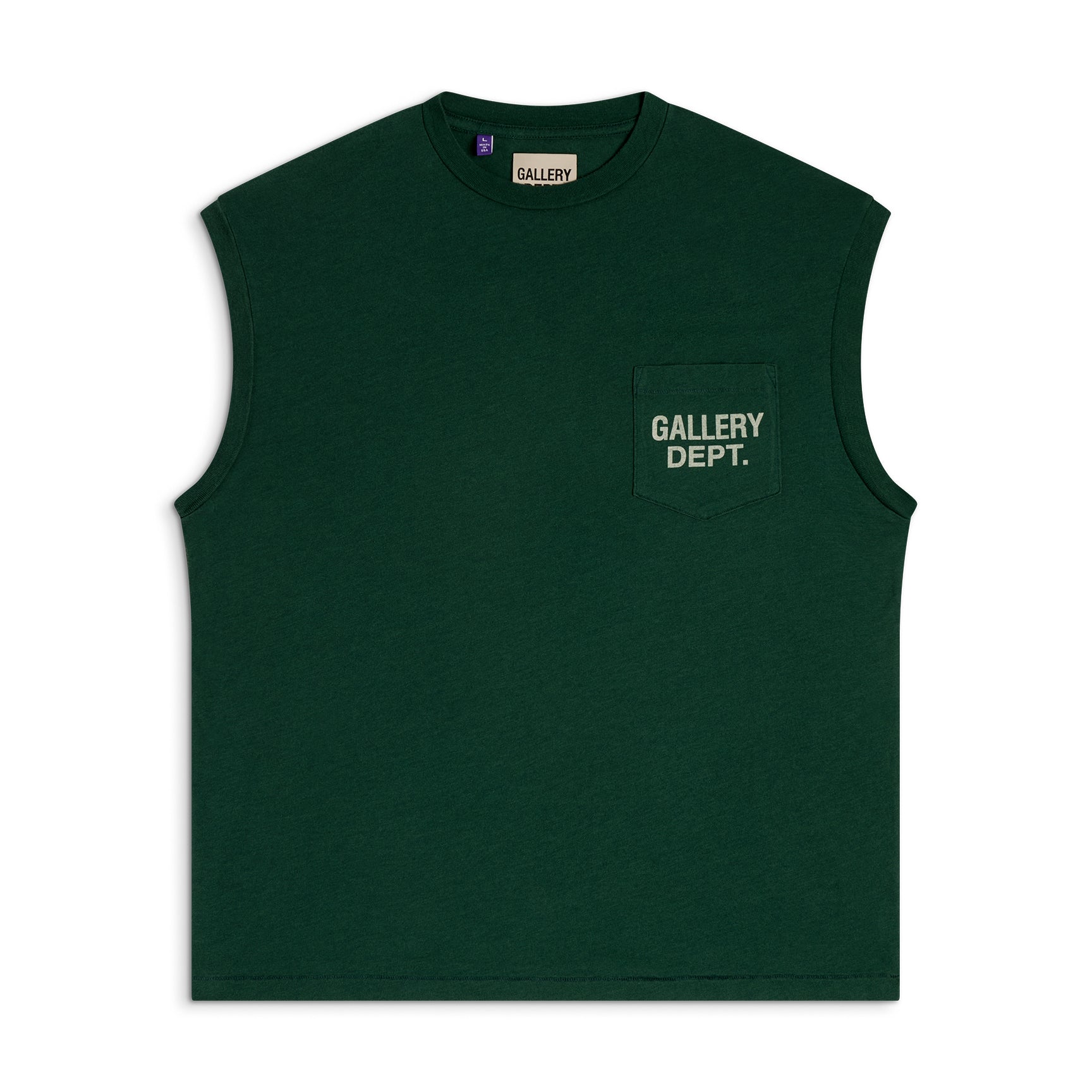 GALLERY AUGI SLEEVELESS TEE HUNTER GREEN