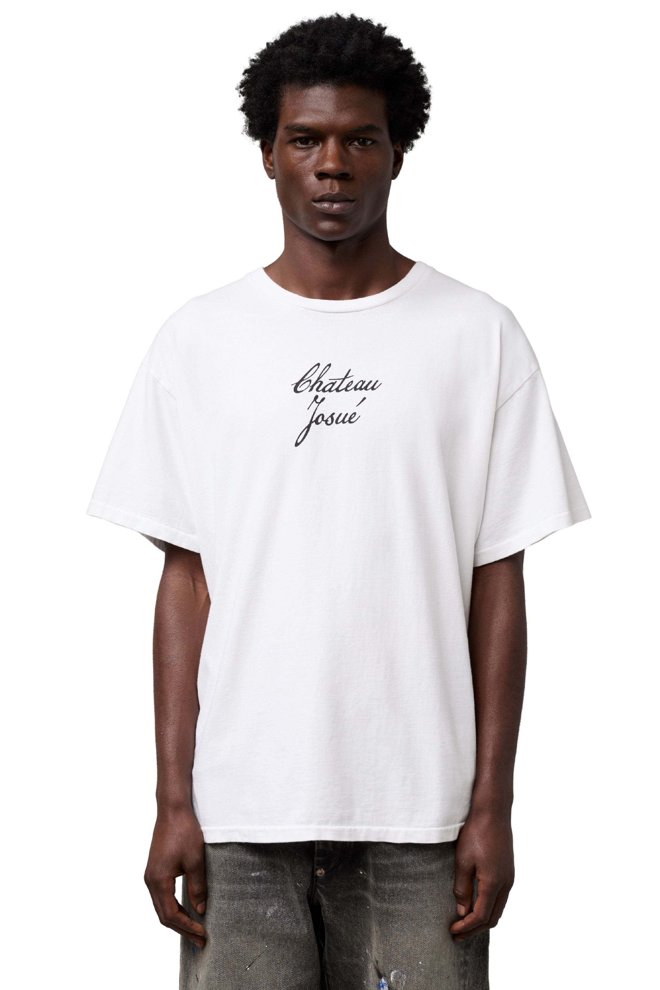 GALLERY DEPT. CHATEAU SCRIPT TEE | CLEAN WHITE