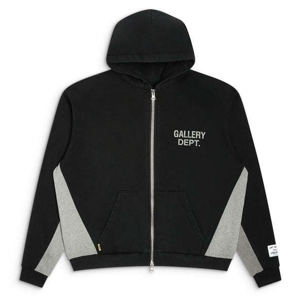 GALLERY DEPT. CONTRAST PANEL SWEATSHIRT | WASHED BLACK/HEATHER GREY