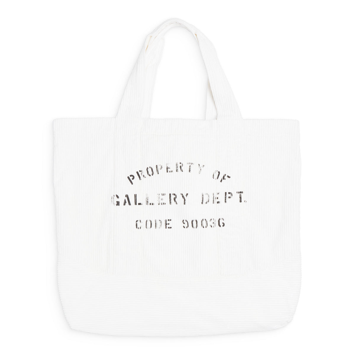 Gallery Dept Corduroy Tote Bag White