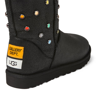 UGG GALLERY DEPT CLASSIC SHORT BLACK LEATHER FOOTWEAR GALLERY DEPARTMENT LLC   