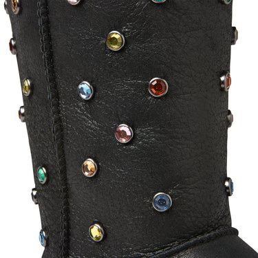 UGG GALLERY DEPT CLASSIC SHORT BLACK LEATHER FOOTWEAR GALLERY DEPARTMENT LLC   