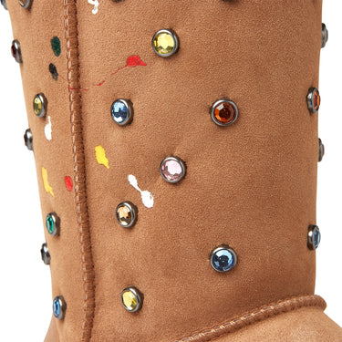 UGG GALLERY DEPT CLASSIC SHORT CHESTNUT SUEDE FOOTWEAR GALLERY DEPARTMENT LLC   