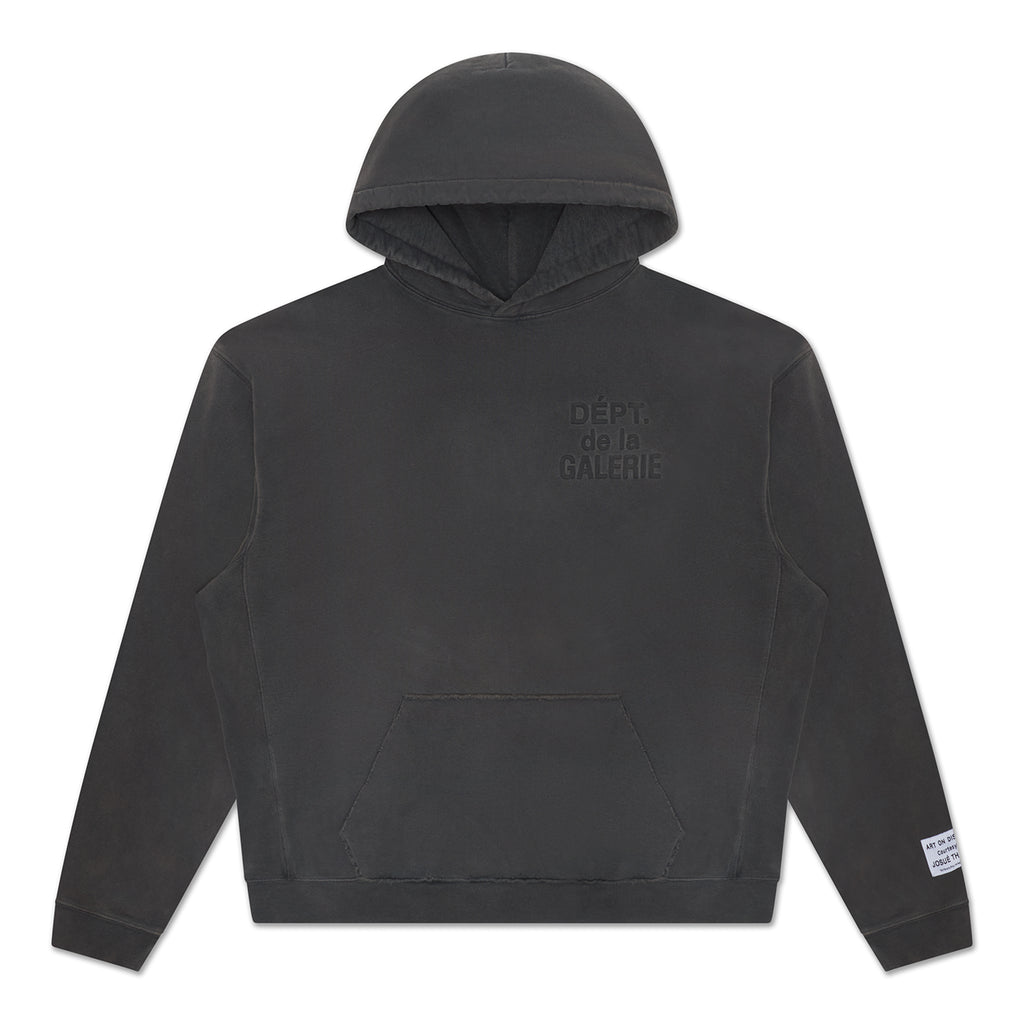 MI - DÉPT. EMBOSSED HOODIE - GRAPHITE SWEATSHIRTS GALLERY DEPARTMENT LLC