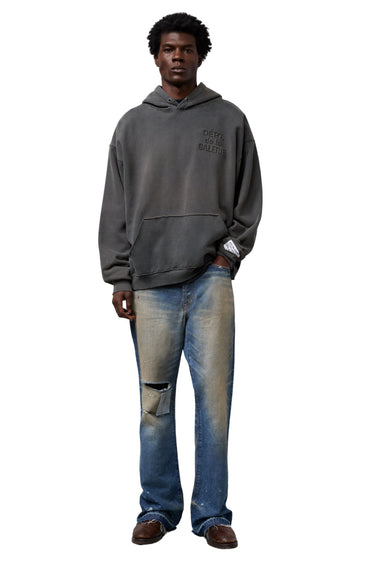 DÉPT. EMBOSSED HOODIE SWEATSHIRTS GALLERY DEPARTMENT LLC