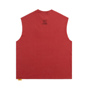 MI - DÉPT. SWAT SLEEVELESS TEE - DUSTY RED TOPS GALLERY DEPARTMENT LLC