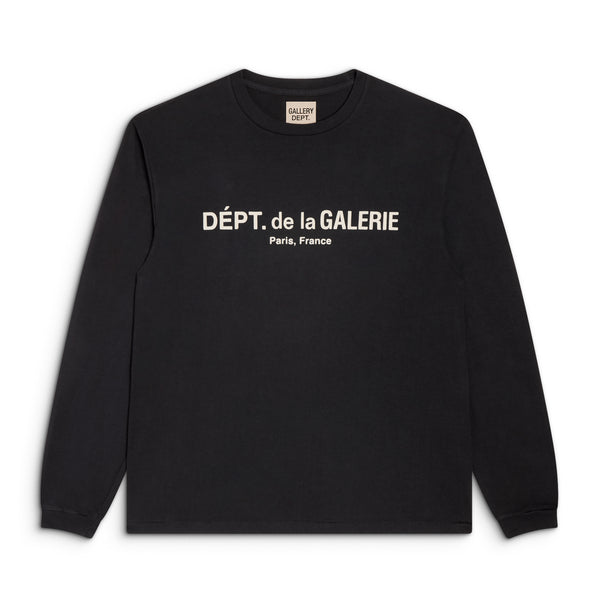 GALLERY DEPT.フレンチロゴ ロングスリーブ Tシャツ L GALLERY DEPT. FRENCH LOGO LUX L/S TEE | WASHED BLACK