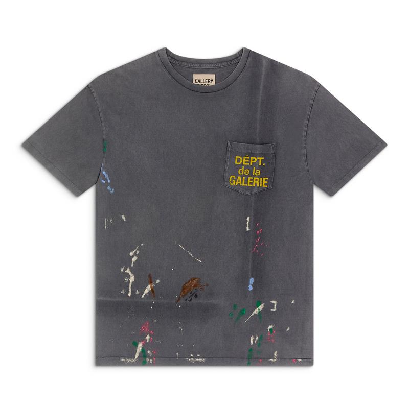 VINTAGE FRENCH LOGO PAINTED TEE TOPS GALLERY DEPARTMENT LLC