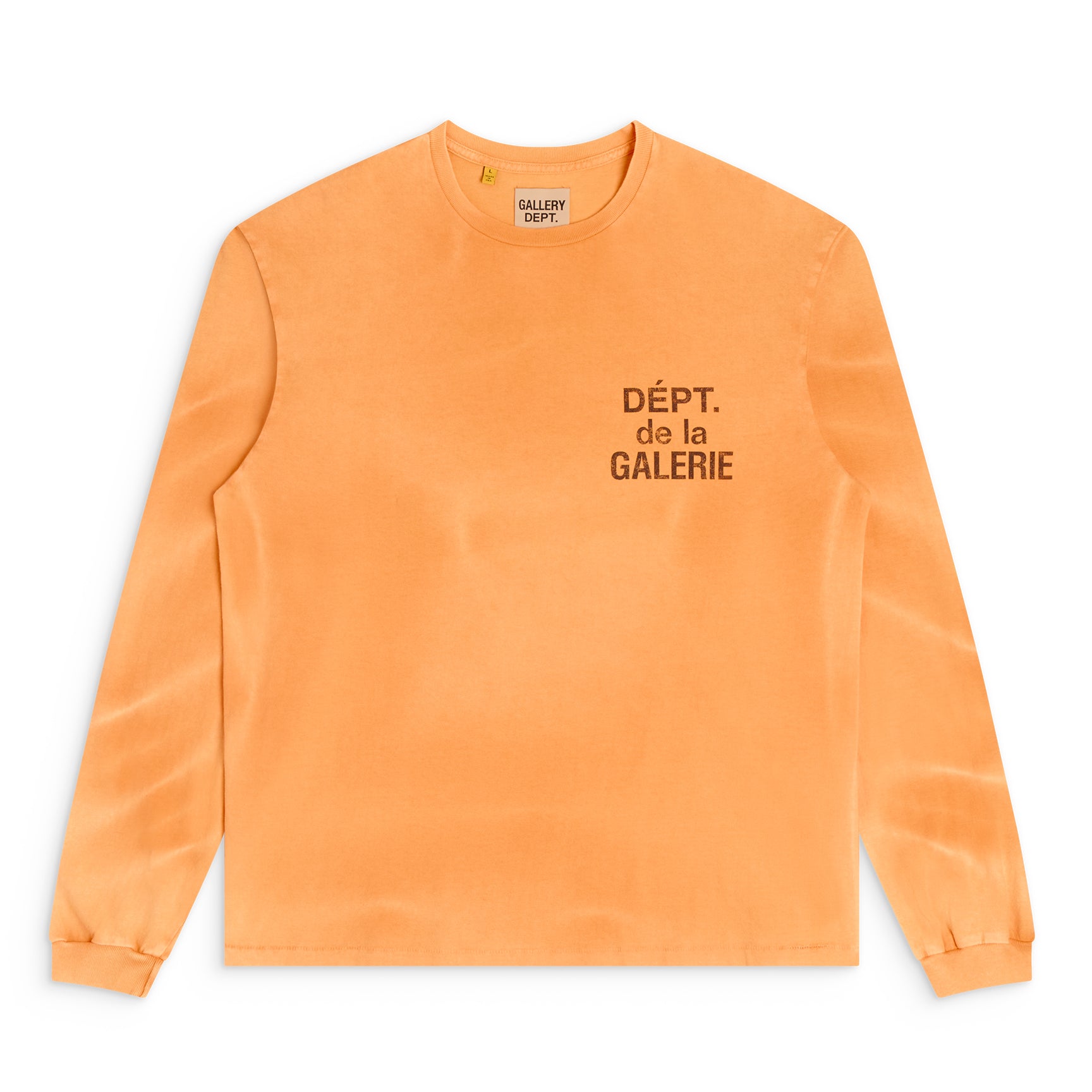 【新品】Gallery dept French ギャラリーデプト ロンT GALLERY DEPT. FRENCH L/S TEE | BRIGHT ORANGE