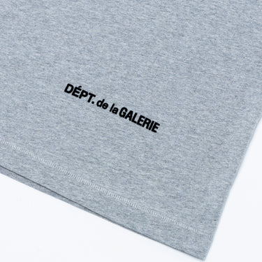 MI - FRENCH MICRO LOGO TEE - HEATHER GREY TOPS GALLERY DEPARTMENT LLC