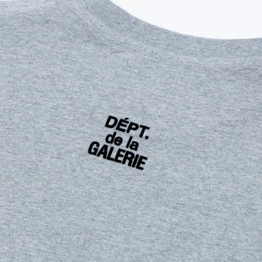 MI - FRENCH MICRO LOGO TEE - HEATHER GREY TOPS GALLERY DEPARTMENT LLC