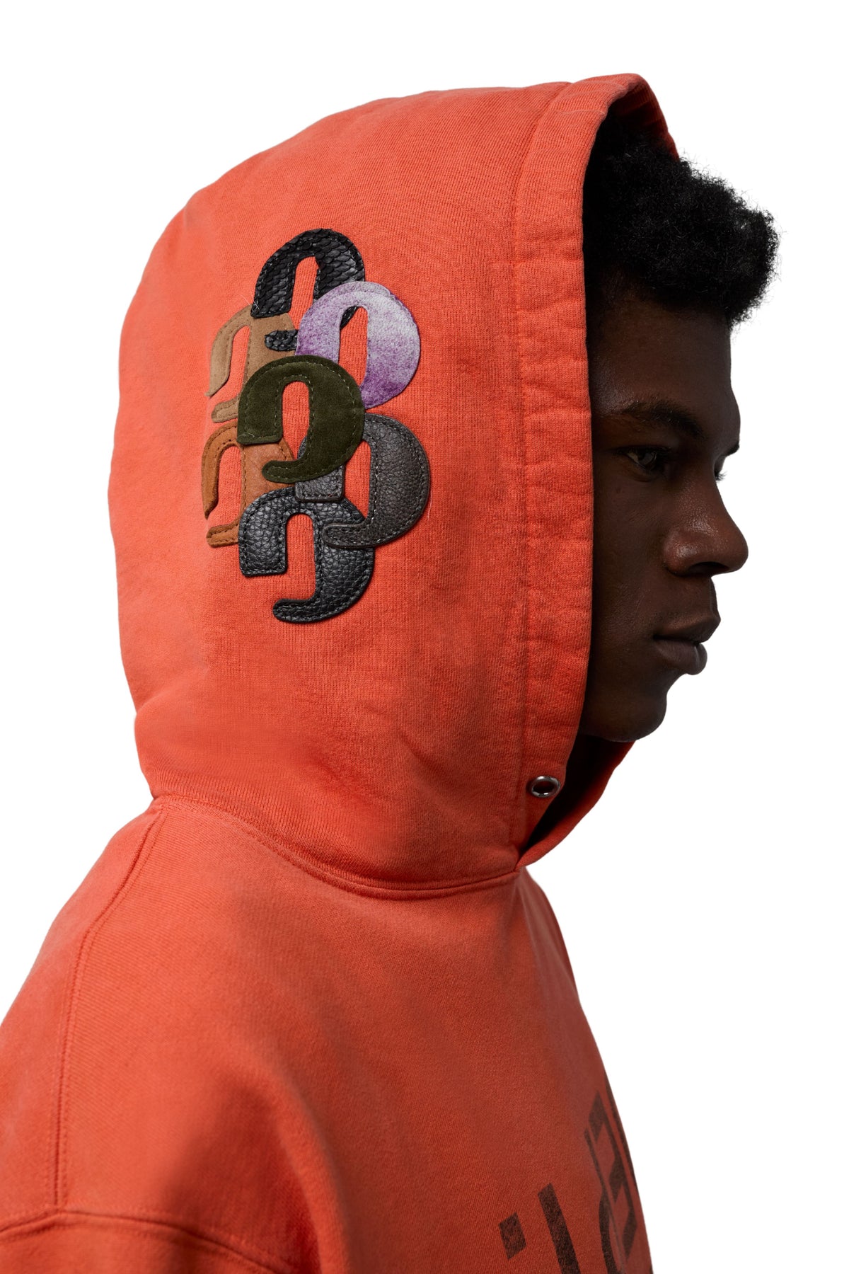 GALLERY DEPT. G-PATCH FUCKED UP HOODIE | BURNT ORANGE
