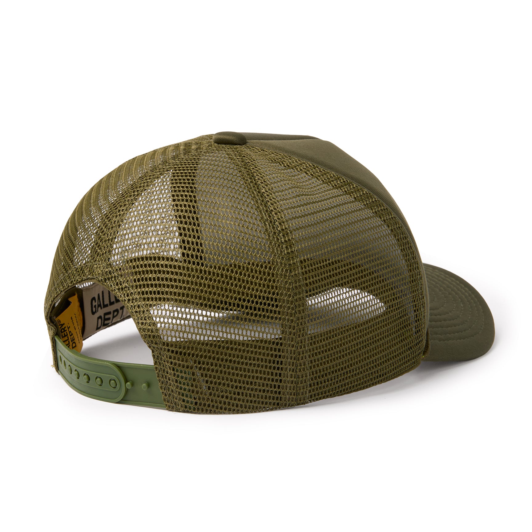 Gallery Dept. Green Snapback Trucker Hat NWT Gallery Dept. Lime Green DEPT Logo Embroidered Snap Back  main image 4