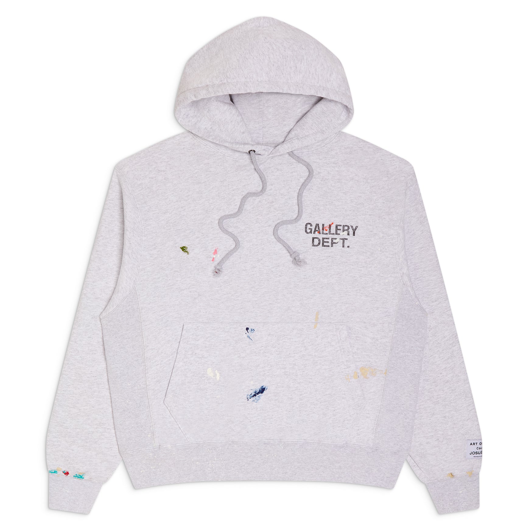 GALLERY DEPT. GD PAINT LOGO HOODIE | LIGHT HEATHER GREY
