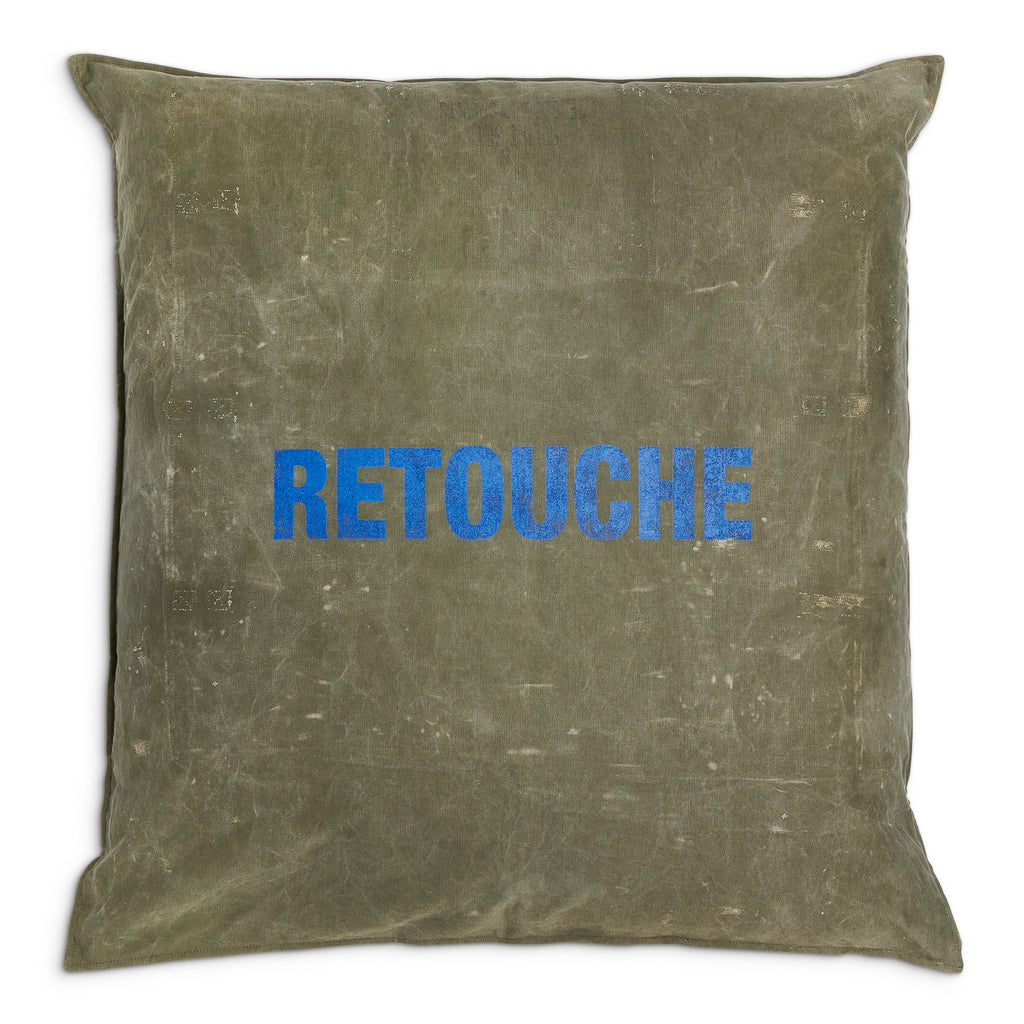 RETOUCHE LARGE PILLOW - OLIVE HOME GOODS GALLERY DEPARTMENT LLC   