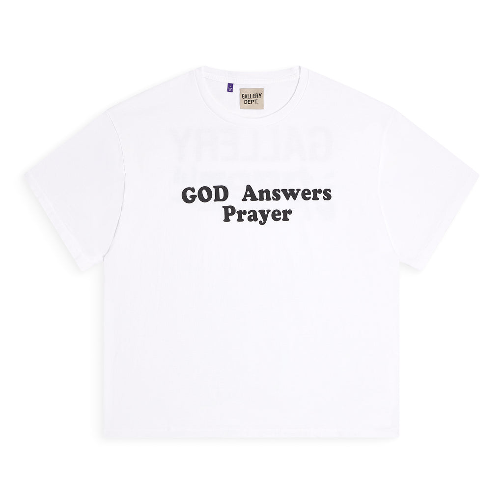 GOD ANSWERS PRAYER TEE TOPS GALLERY DEPARTMENT LLC   