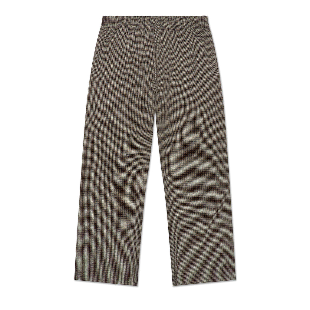 MI - LOGAN TRACK PANT - OLIVE MICRO PLAID BOTTOMS GALLERY DEPARTMENT LLC